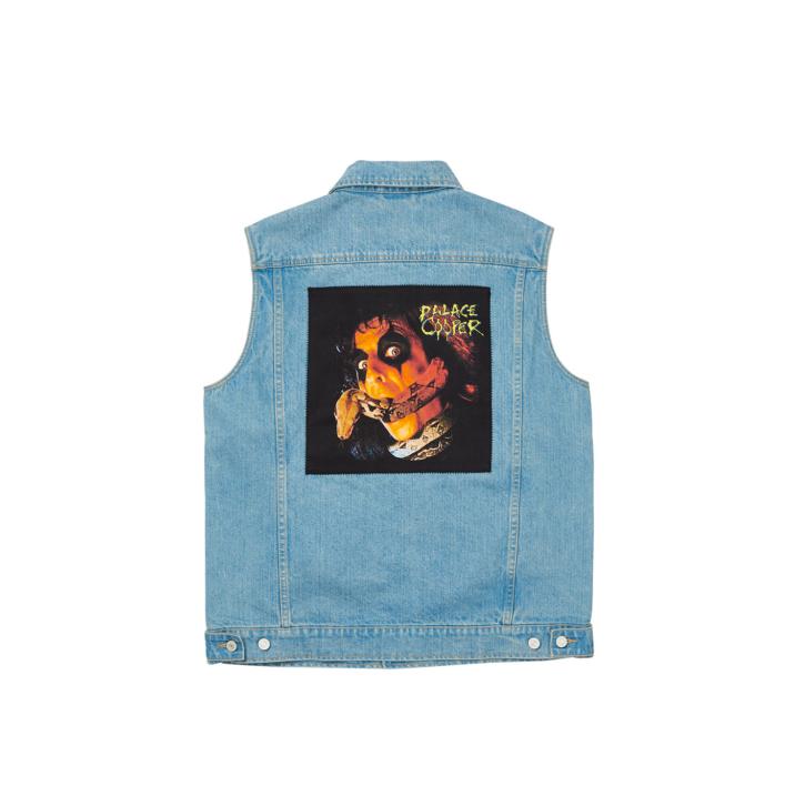 Thumbnail PALACE ALICE COOPER DENIM VEST STONE WASH one color