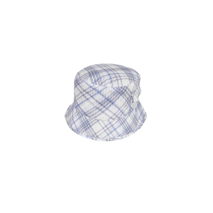 Thumbnail WARP CHECK BUCKET HAT BLUE one color