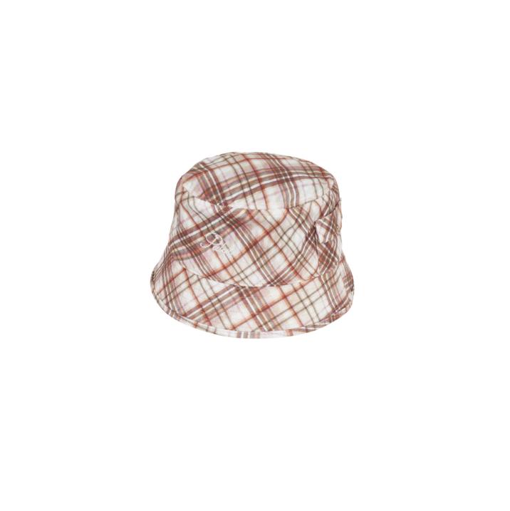 Thumbnail WARP CHECK BUCKET HAT RED one color