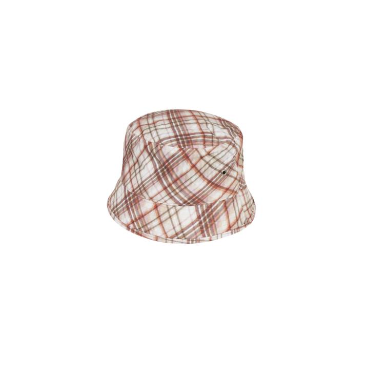 Thumbnail WARP CHECK BUCKET HAT RED one color