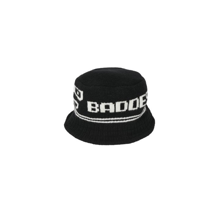 Thumbnail PALACE BADDEST KNITTED BUCKET HAT BLACK one color