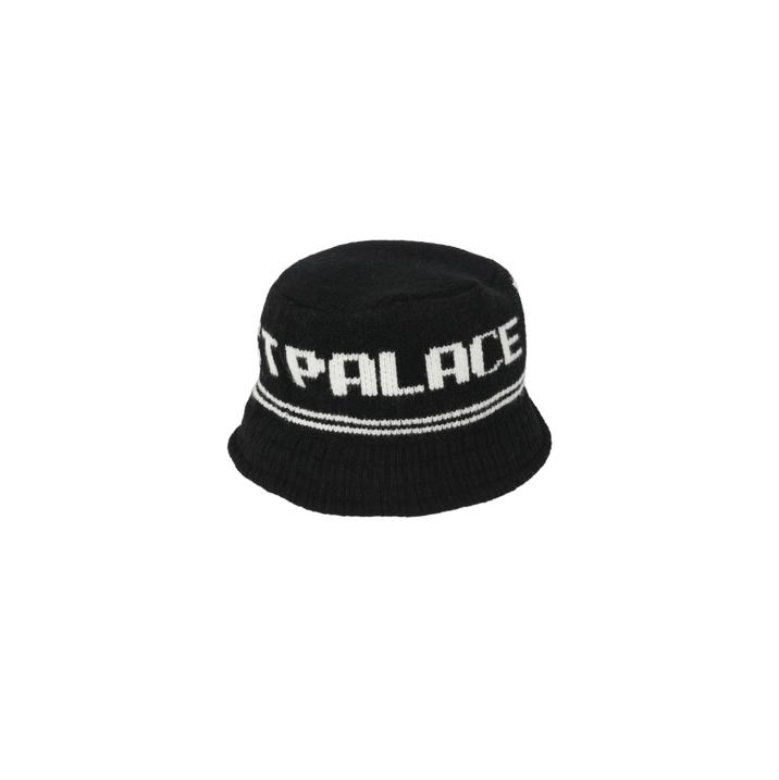 Thumbnail PALACE BADDEST KNITTED BUCKET HAT BLACK one color