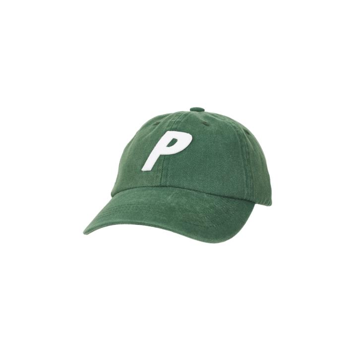 Thumbnail WASHED TWILL P 6-PANEL GREEN one color