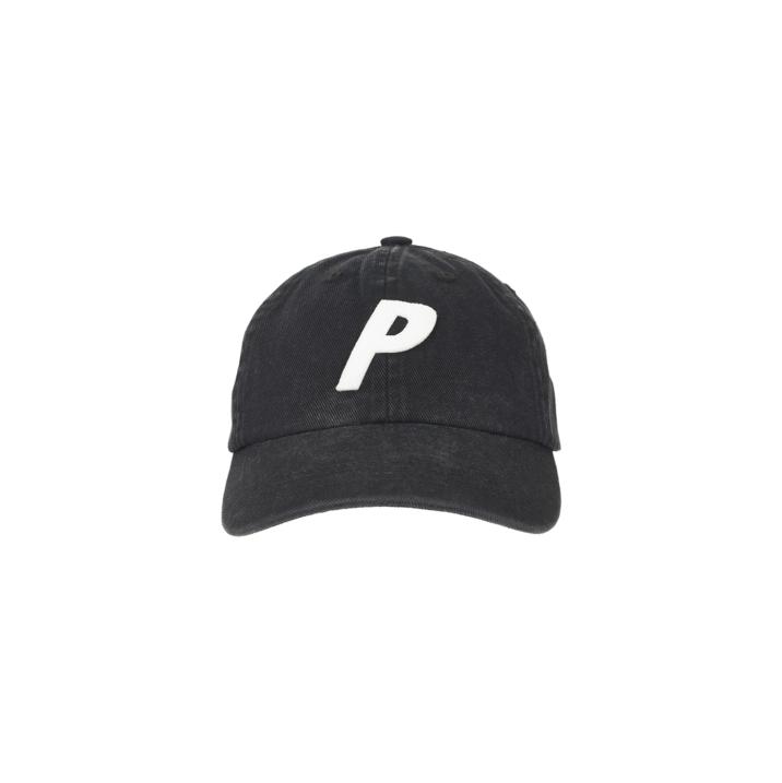 Thumbnail WASHED TWILL P 6-PANEL BLACK one color