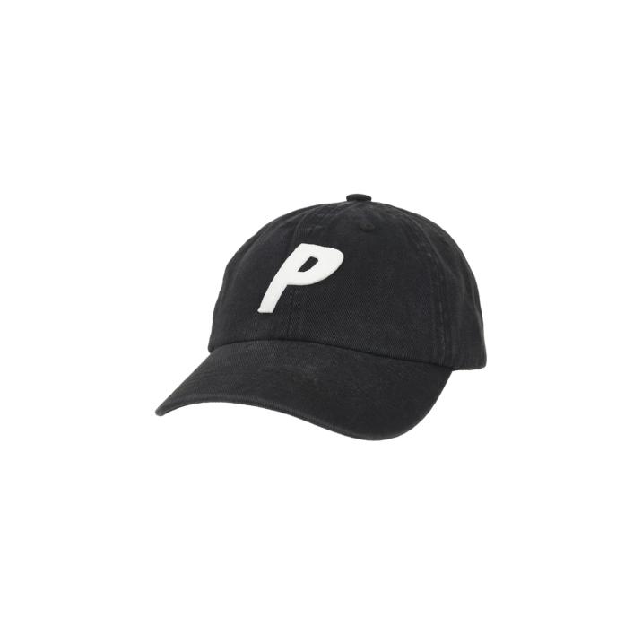 Thumbnail WASHED TWILL P 6-PANEL BLACK one color