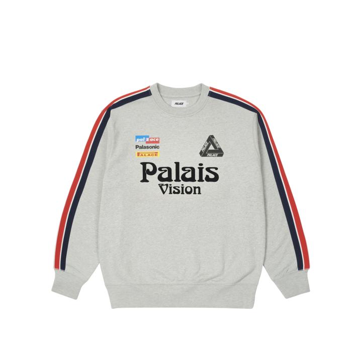 Thumbnail FLAG STRIPE CREW GREY MARL one color