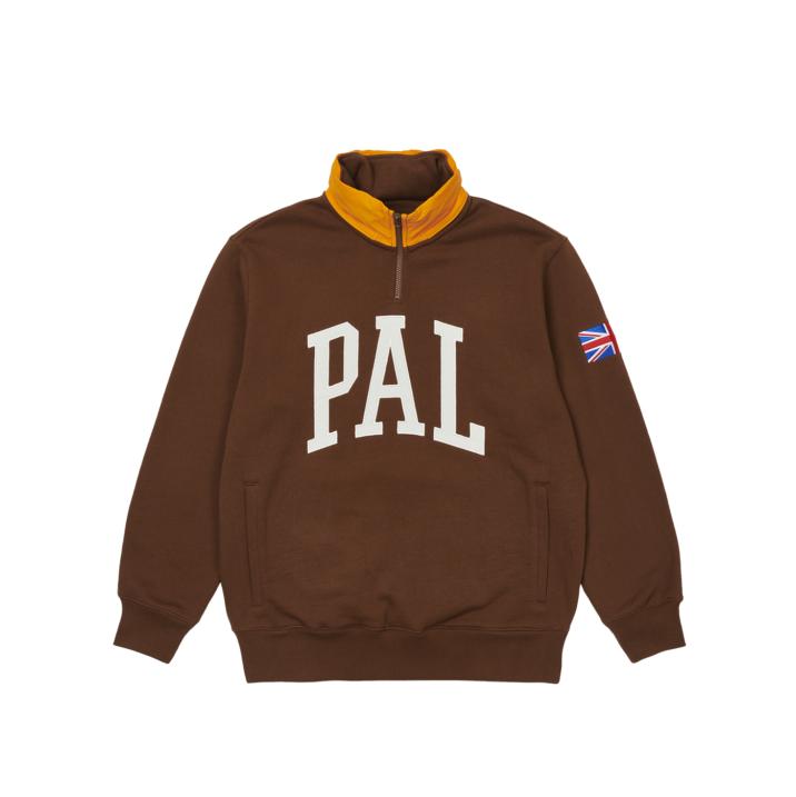 Thumbnail PAL GB 1/4 ZIP BROWN one color