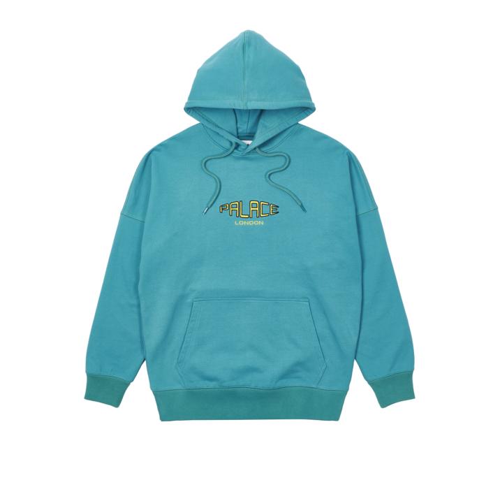 Thumbnail SPACED LOGO DROP SHOULDER HOOD TEAL one color