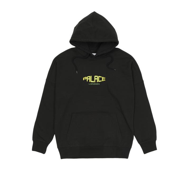 Thumbnail SPACED LOGO DROP SHOULDER HOOD BLACK one color