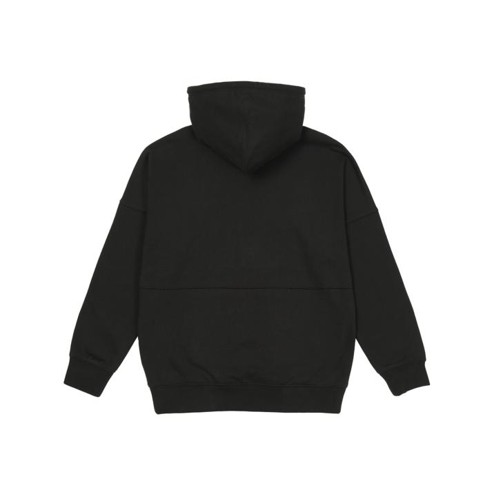 Thumbnail SPACED LOGO DROP SHOULDER HOOD BLACK one color