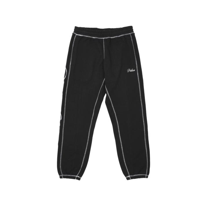 Thumbnail CHAIN STITCH JOGGERS BLACK one color