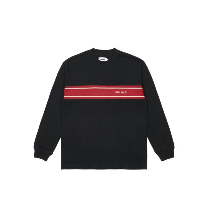 Thumbnail KNIT BLOCK LONGSLEEVE BLACK one color