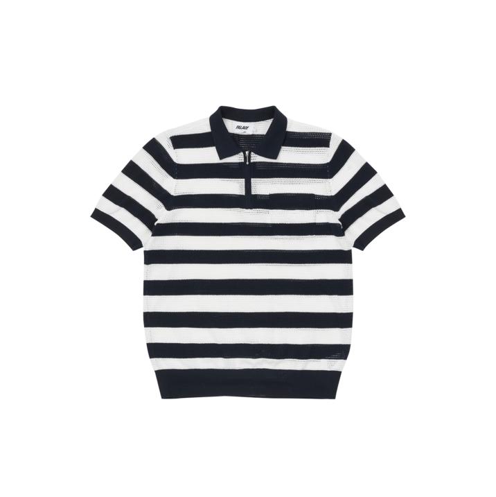 Thumbnail STRIPE MESH POLO NAVY / WHITE one color