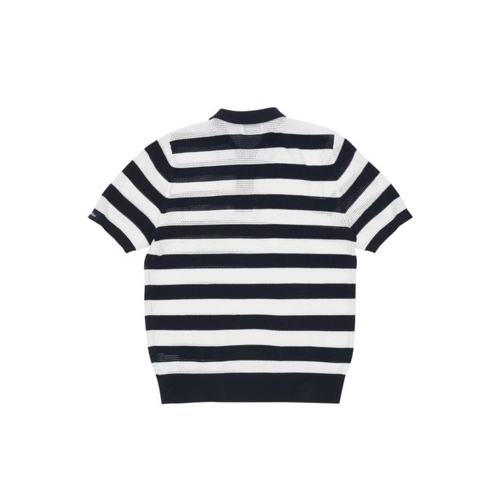 Thumbnail STRIPE MESH POLO NAVY / WHITE one color