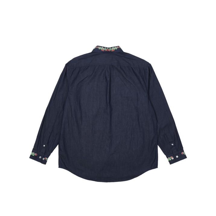 Thumbnail STRAWBERRY EMBROIDERY DENIM SHIRT INDIGO one color