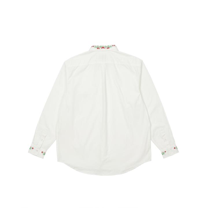 Thumbnail STRAWBERRY EMBROIDERY DENIM SHIRT WHITE one color