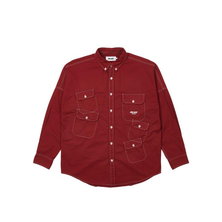 Thumbnail MULTI POCKET SHIRT RED one color