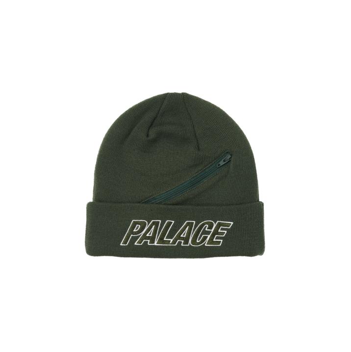 Thumbnail ZIP POCKET BEANIE GREEN one color