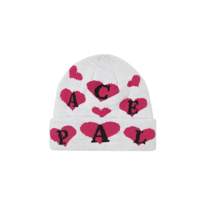 Thumbnail LOVE ME JACQUARD BEANIE WHITE one color