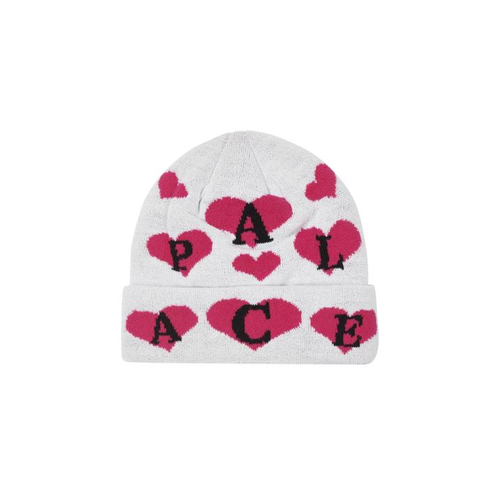 Thumbnail LOVE ME JACQUARD BEANIE WHITE one color