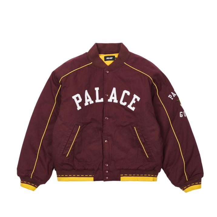 Thumbnail PALACE GOATS VARSITY JACKET BURGUNDY one color