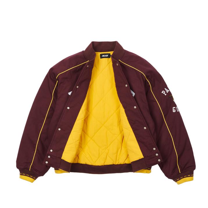 Thumbnail PALACE GOATS VARSITY JACKET BURGUNDY one color