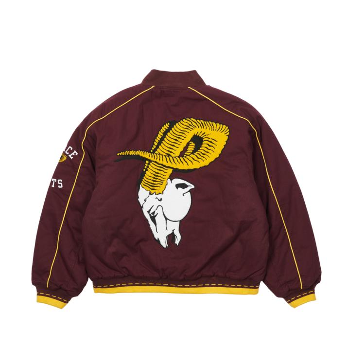 Thumbnail PALACE GOATS VARSITY JACKET BURGUNDY one color