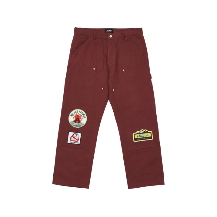 Thumbnail BADGE WORK TROUSER WINE one color