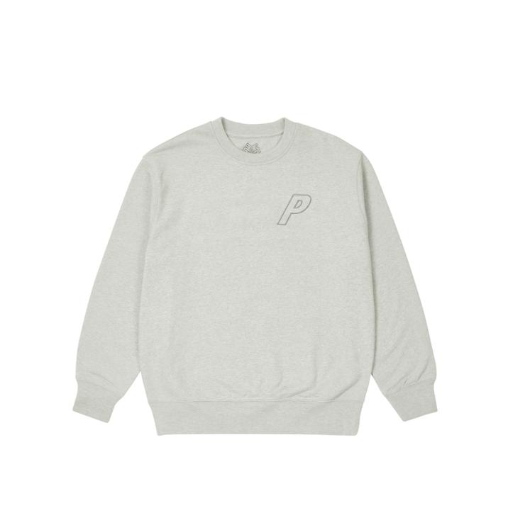 Thumbnail TRI-STITCH CREW LIGHT GREY MARL one color