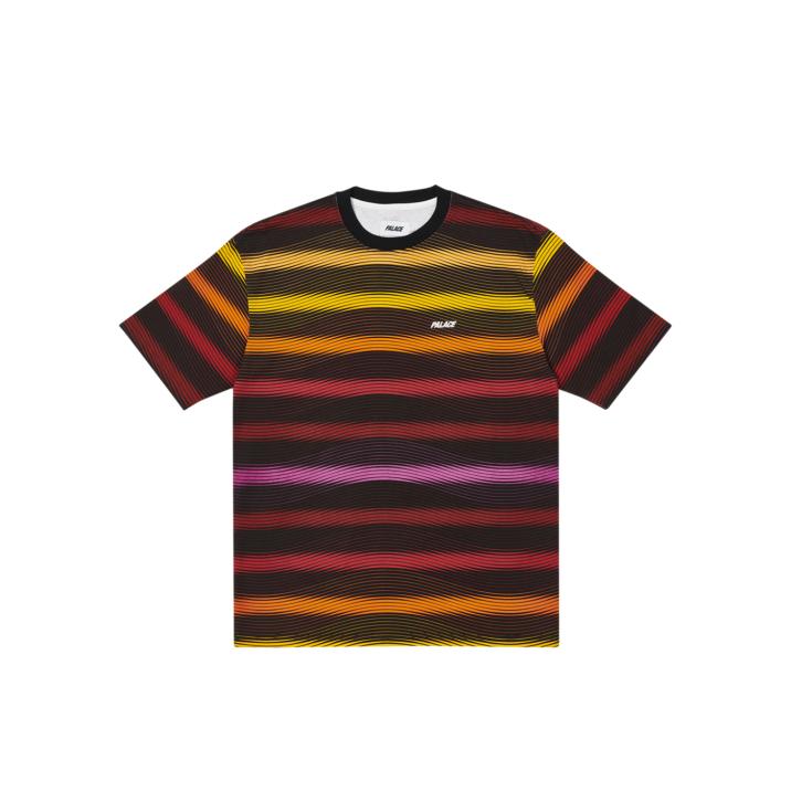 WAVEY STRIPE T-SHIRT BLACK one color