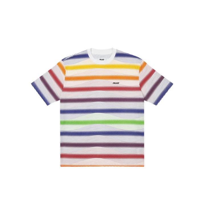 WAVEY STRIPE T-SHIRT WHITE one color