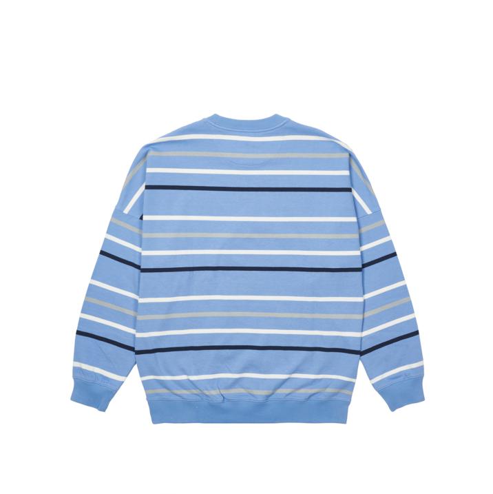 Thumbnail STRIPE DROP SHOULDER CREW BLUE one color