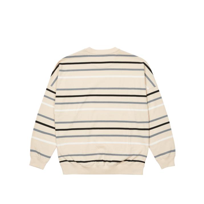 Thumbnail STRIPE DROP SHOULDER CREW STONE one color