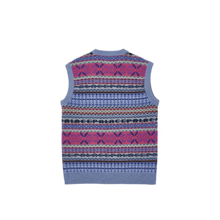 Thumbnail FAIRISLE KNIT VEST PURPLE one color