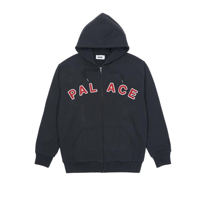 Thumbnail FELT LETTERS ZIP HOOD NAVY one color