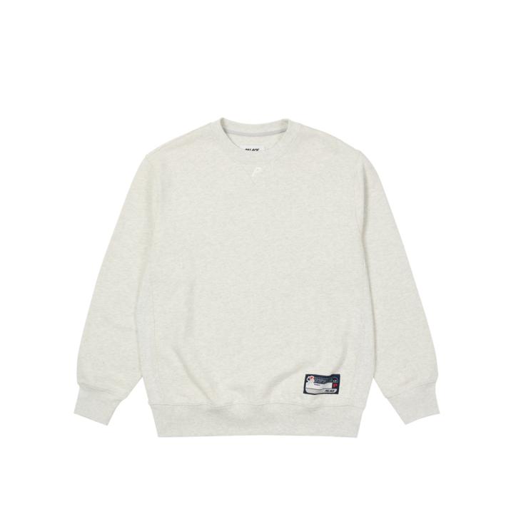 Thumbnail P NECK CREW LIGHT GREY MARL one color