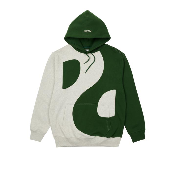 Thumbnail YIN YANG HOOD GREY MARL / GREEN one color