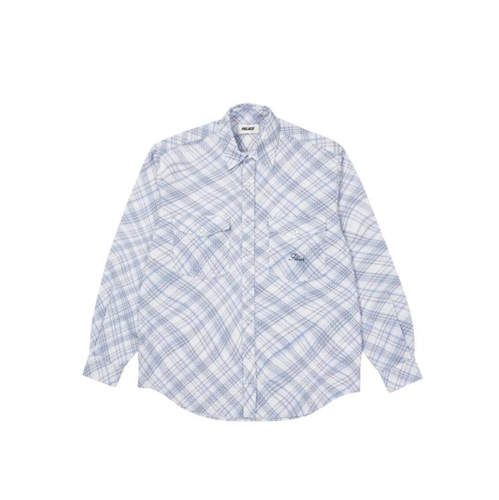 Thumbnail WARP CHECK SHIRT BLUE one color