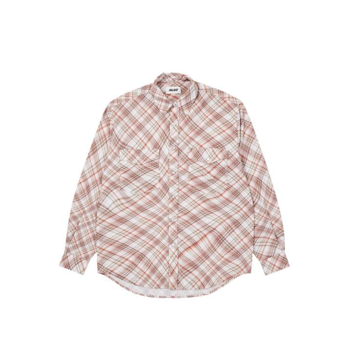 Thumbnail WARP CHECK SHIRT RED one color