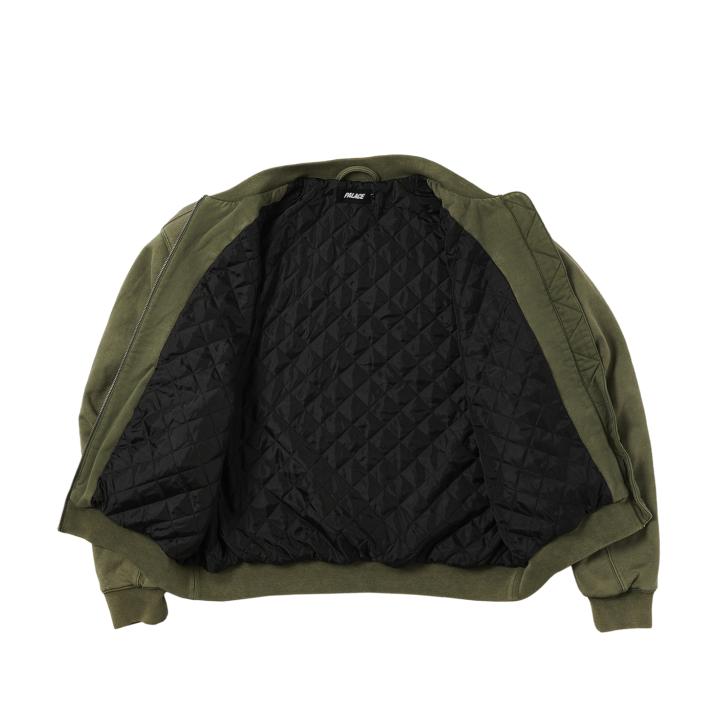 Thumbnail WASH OUT BOMBER JACKET THE DEEP GREEN one color