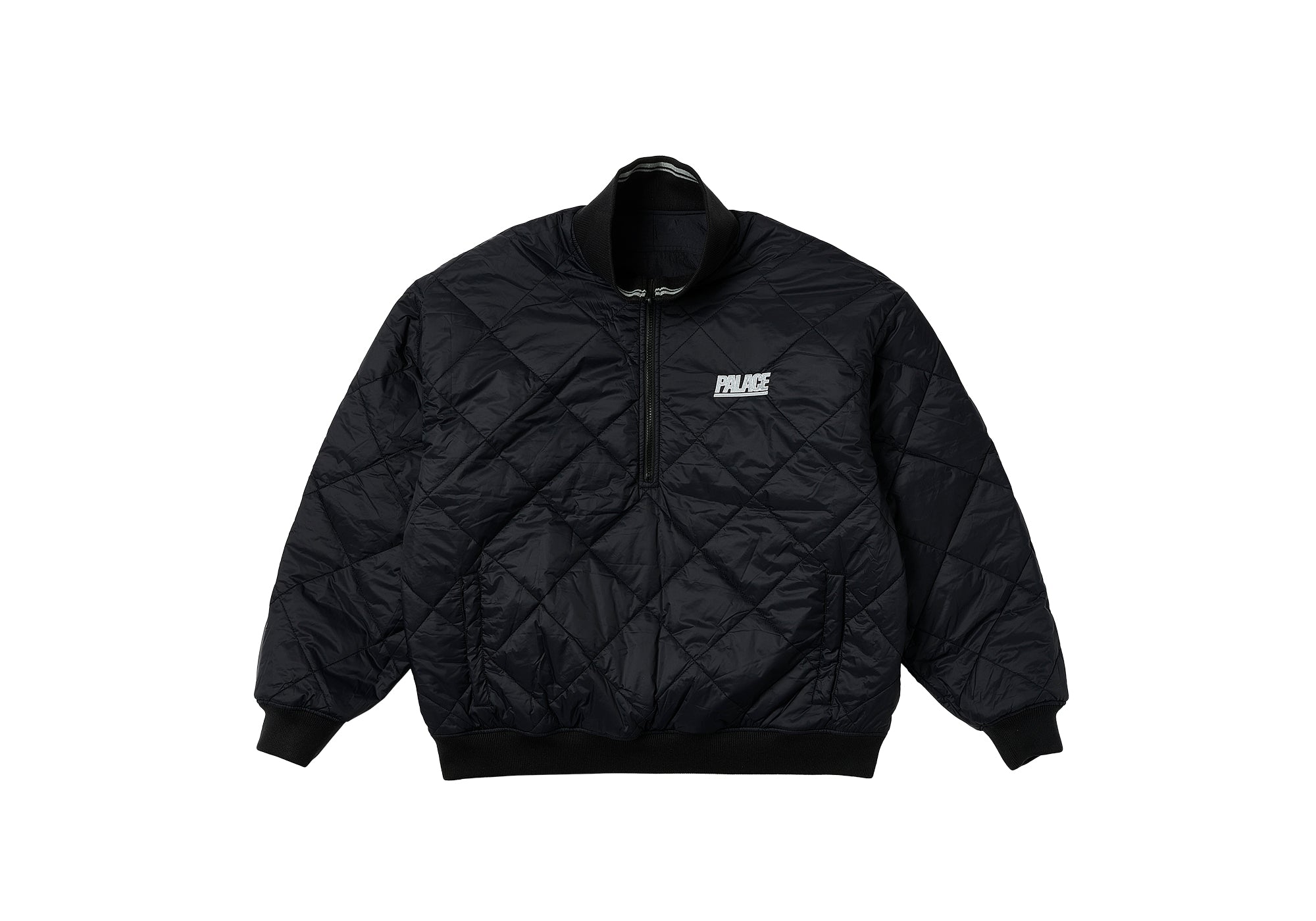 Reversible Quilted Sports Bomber Black - Spring 2023 - Palace 
