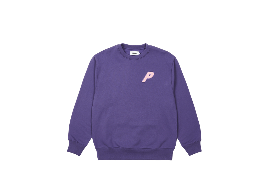 Fleece Tri-Ferg Crew Perfect Purple - Spring 2023 - Palace Community