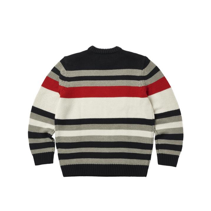 Thumbnail HEAVY STRIPE KNIT NAVY one color
