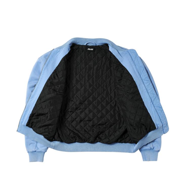 Thumbnail WASH OUT BOMBER JACKET CRYSTALISED BLUE one color