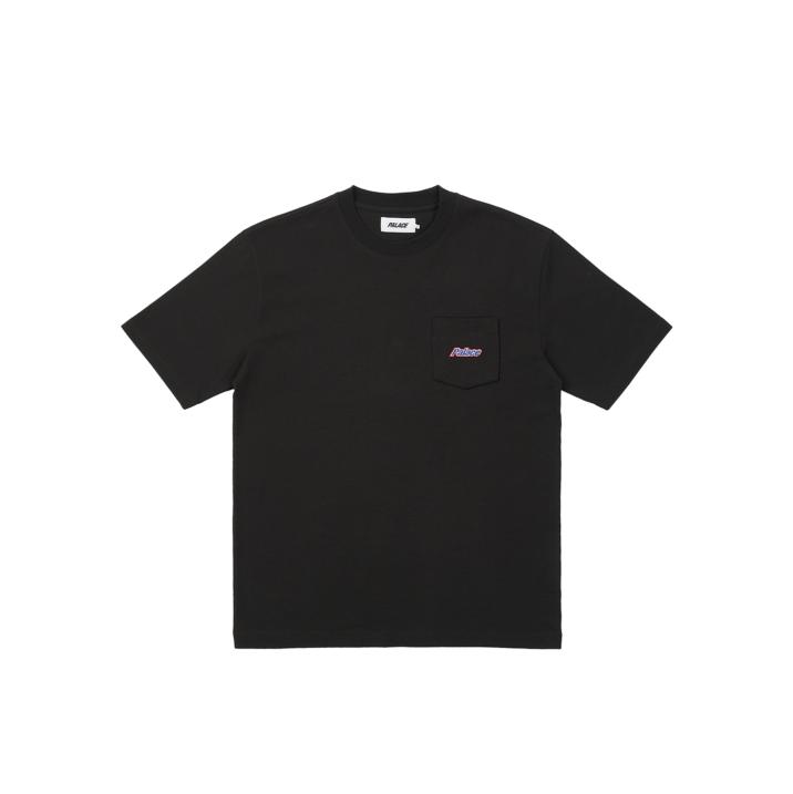 Thumbnail EMBROIDERED POCKET T-SHIRT BLACK one color