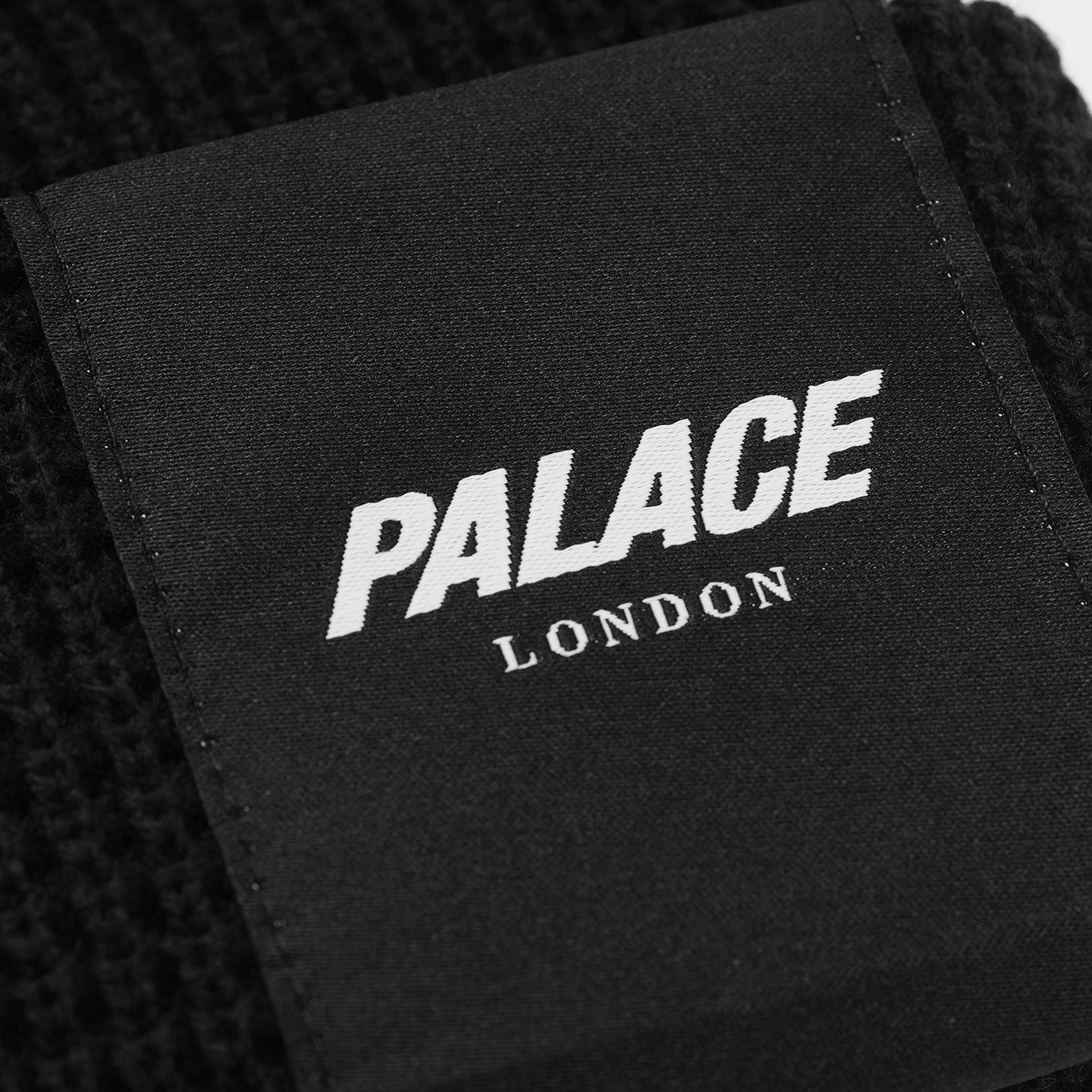 Palace London Waffle Beanie Black - Spring 2024 - Palace Community