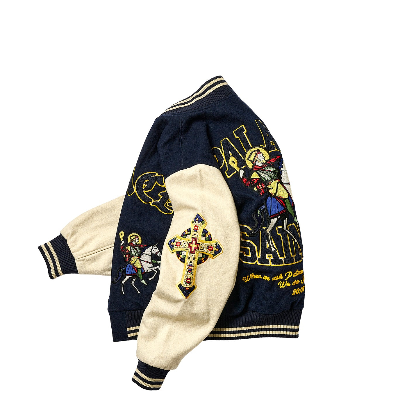 35,252円最安値　PALACE Saints Varsity Jacket Navy S