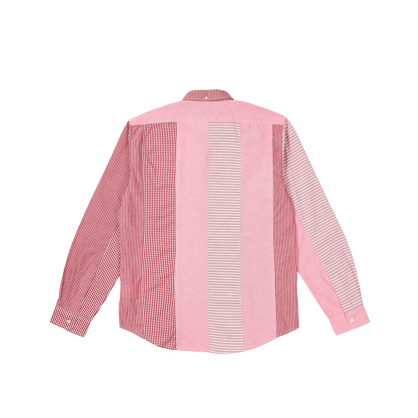 Thumbnail PATCHWORK STRIPE SHIRT RED one color