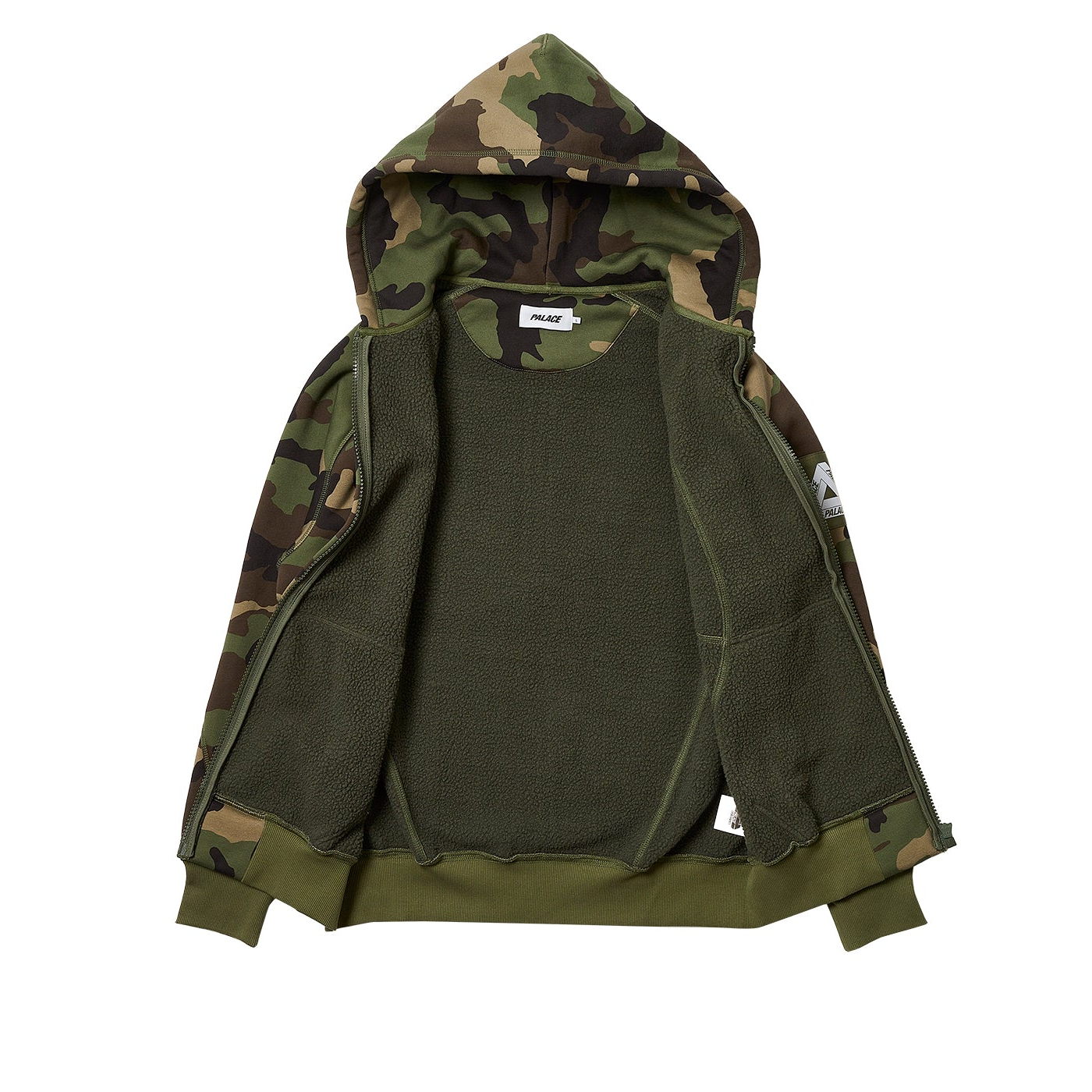 Thumbnail BONDED SHERPA ZIP HOOD CAMO one color