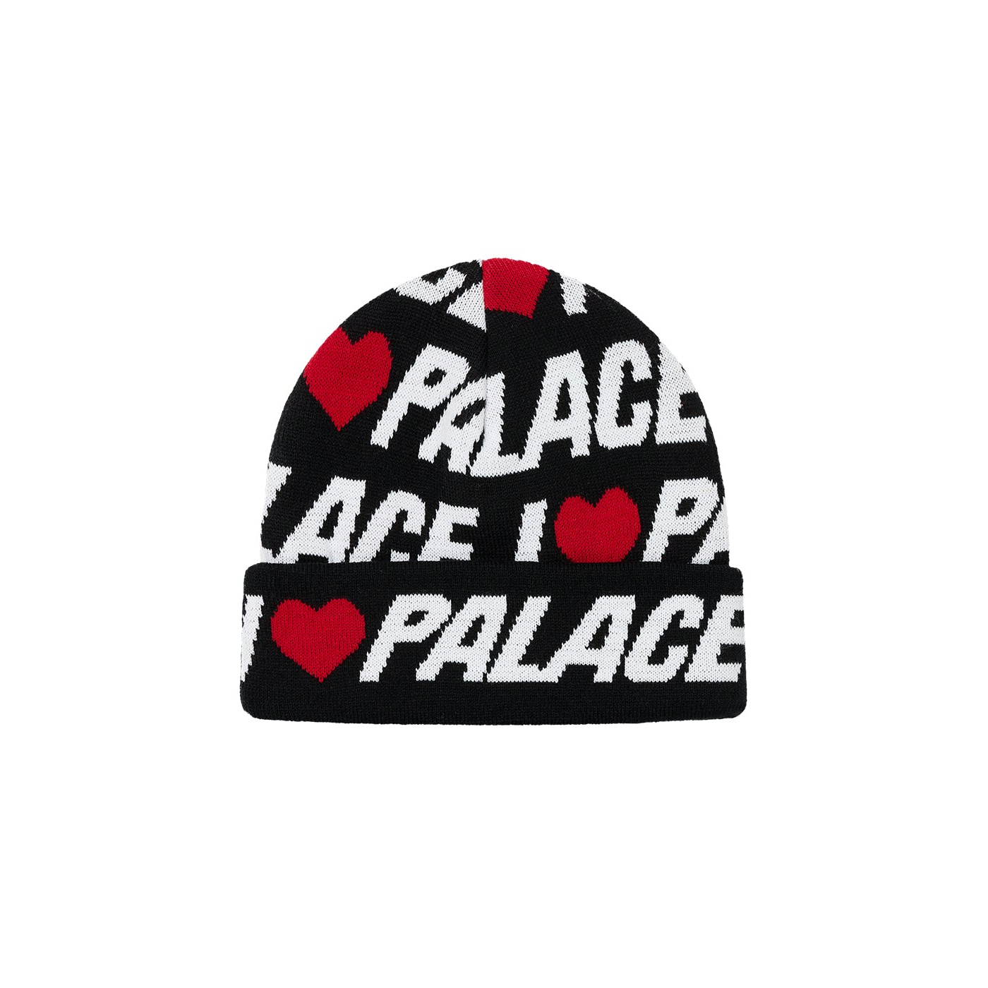 I Love Palace Beanie Black - Spring 2024 - Palace Community